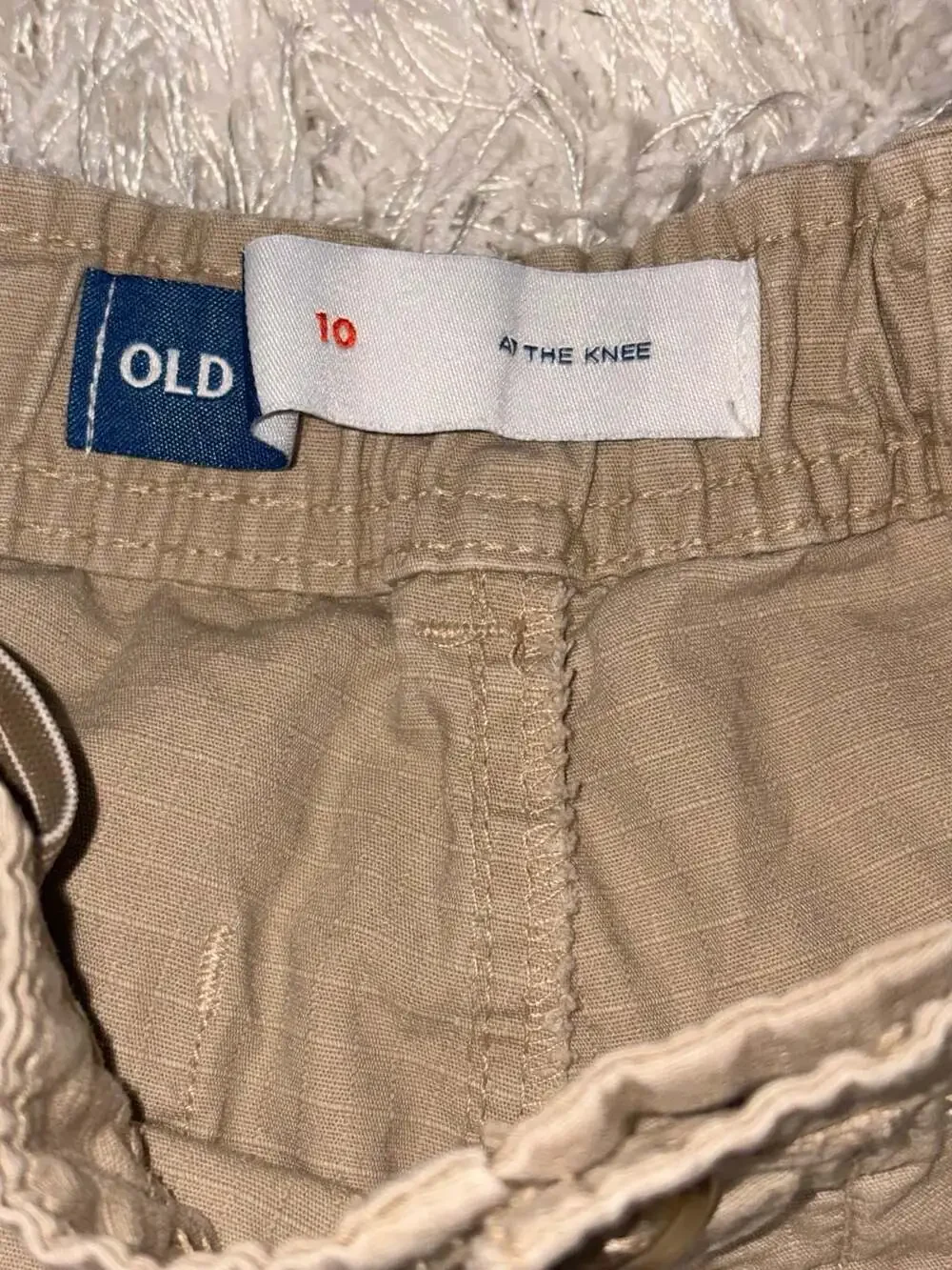 Old Navy Boys Khaki Cargo Shorts Size 10